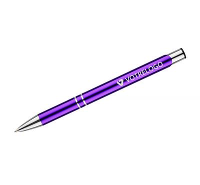 stylo personnalisé violet