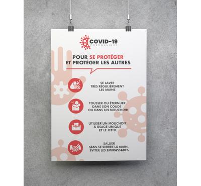 Affiche A2 gestes barrières