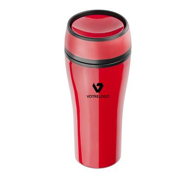 Mug isotherme SPOT 400 ml rouge