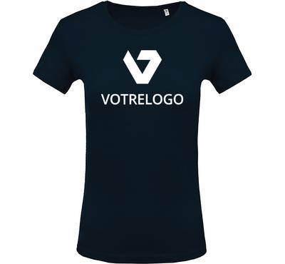 T-shirt femme K389 bleu marine - XL