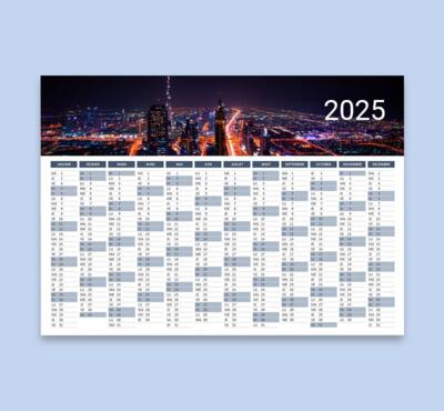 calendrier visuel