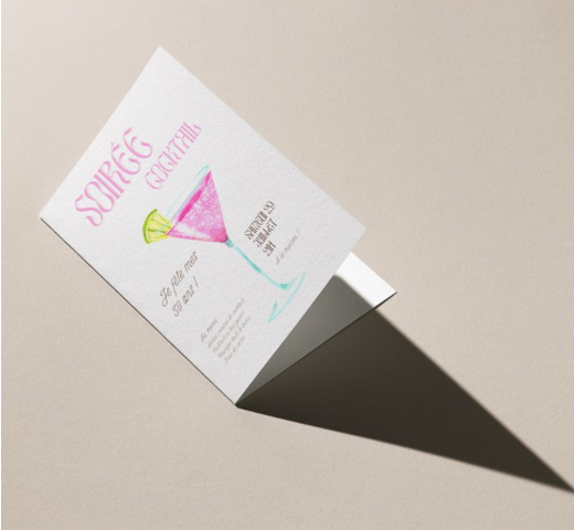 carte d'invitation double