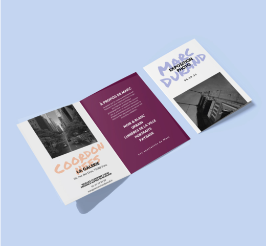 dépliants 2 volets personnalisé