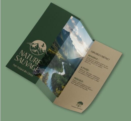 dépliant trois volets au format DL