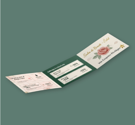 dépliant 6 faces A6 orienté paysage