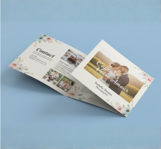 dépliant 6 pages au format carré