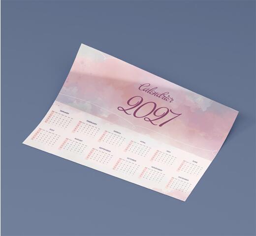 Visuel calendrier souple