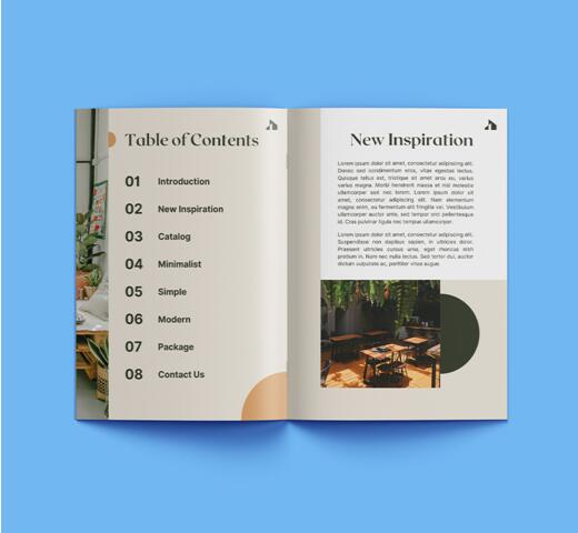 Brochure piquée