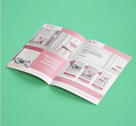 Brochure piquée personnalisée