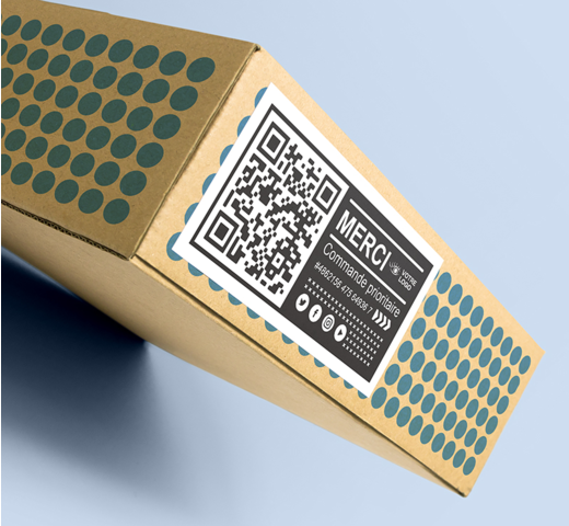 impression étiquette avec QR Code