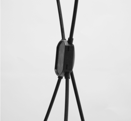 zoom sur le x de la structure du kakemono x-banner