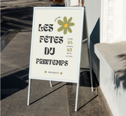 chevalet de rue publicitaire