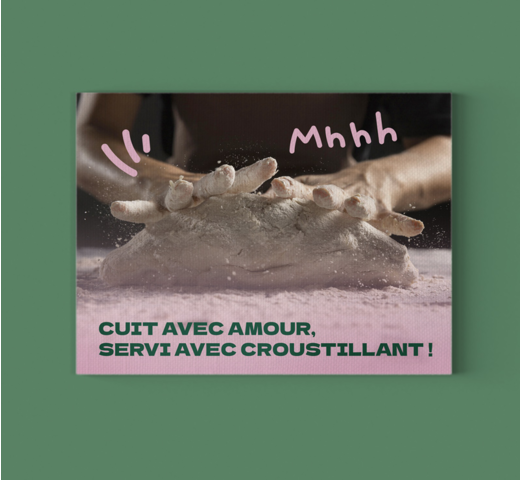 Tableau photo personnalisé pour décorer un local de vente