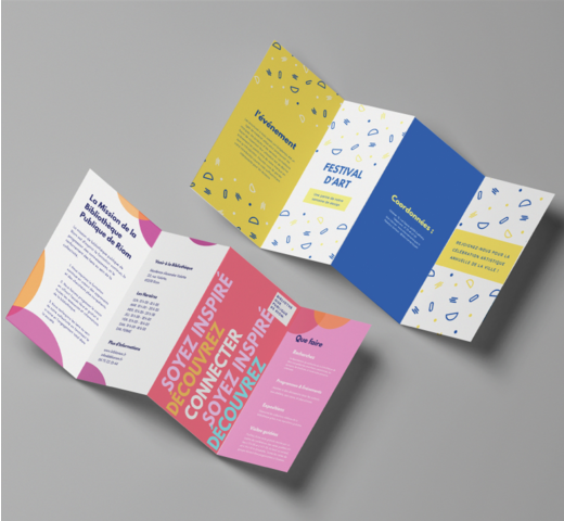 dépliants 4 volets personnalisé