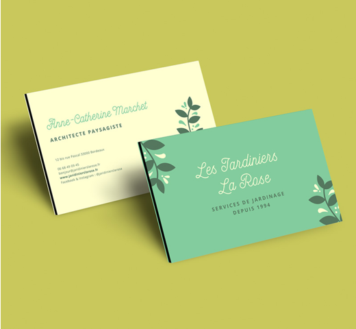 Impression cartes de Visite Triplex