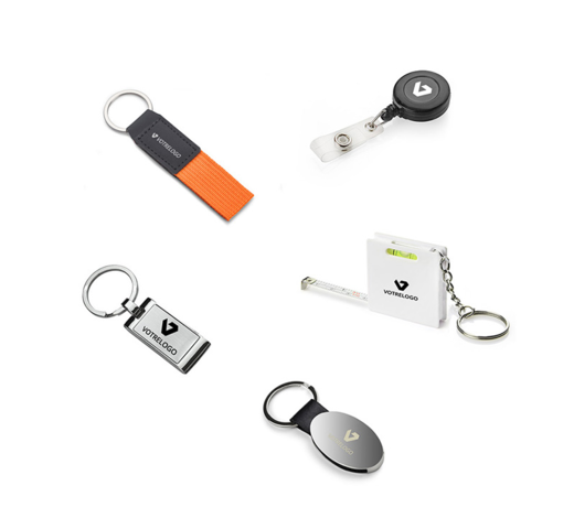 Porte-clés logotés et personnalisés 