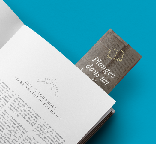 Impression marque pages