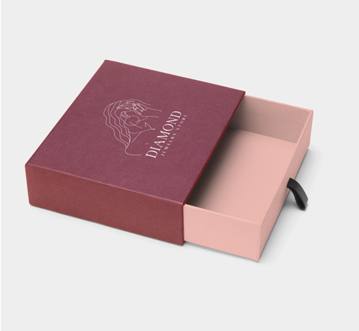 Boîte coulissante logotée