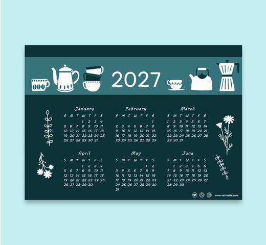calendrier carton épais pour entreprise