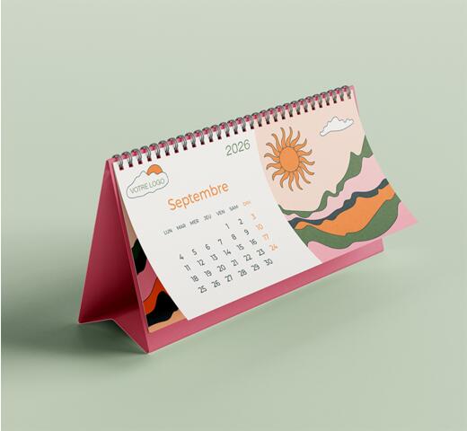 calendrier sur chevalet