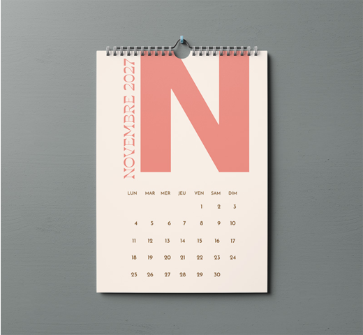 calendrier mural personnalisable pour entreprise