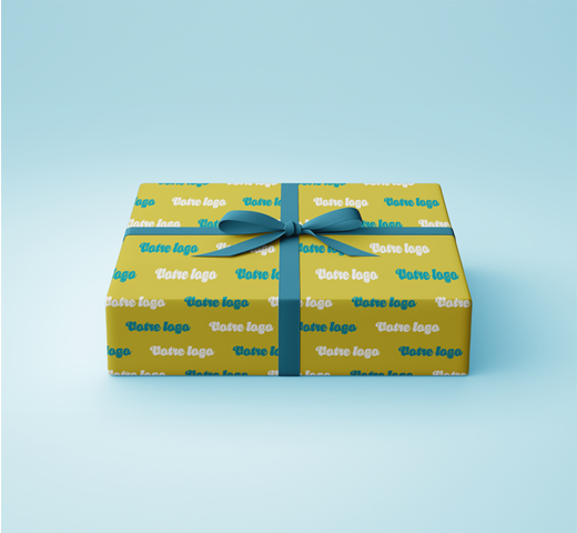 papier cadeau en feuille personnalisable 