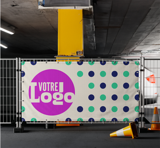 bâche micro perforée personnalisable