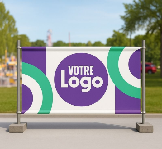 bâche PVC avec fourreaux