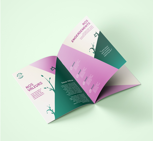 brochure piquée personnalisable