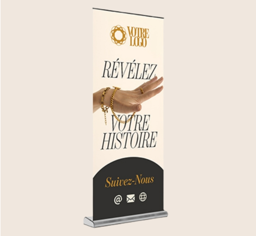 Roll up premium pour marque exigeante et prestigieuses