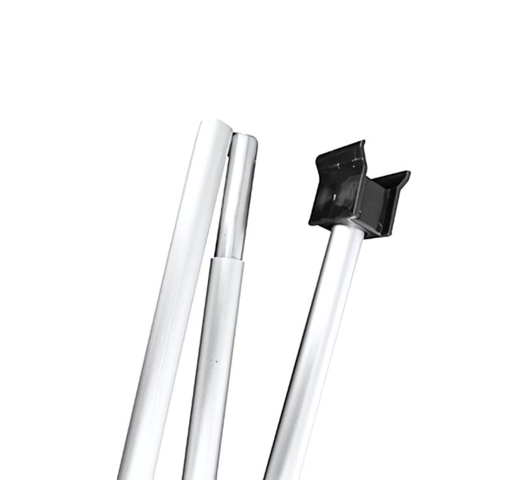 mat pliable du roll up double face, avec système d'accroche pour deux bannières