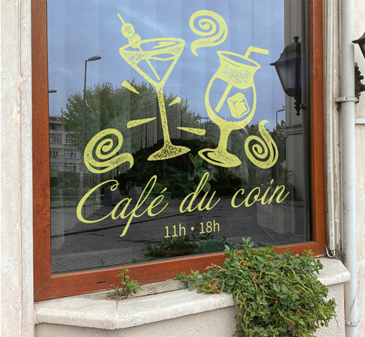 Vitrophanie personnalisée